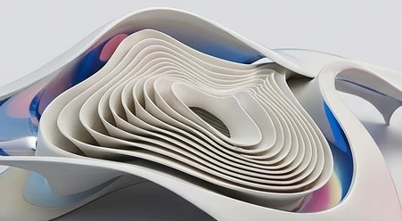 Glass membrane woven through a chrome bridge