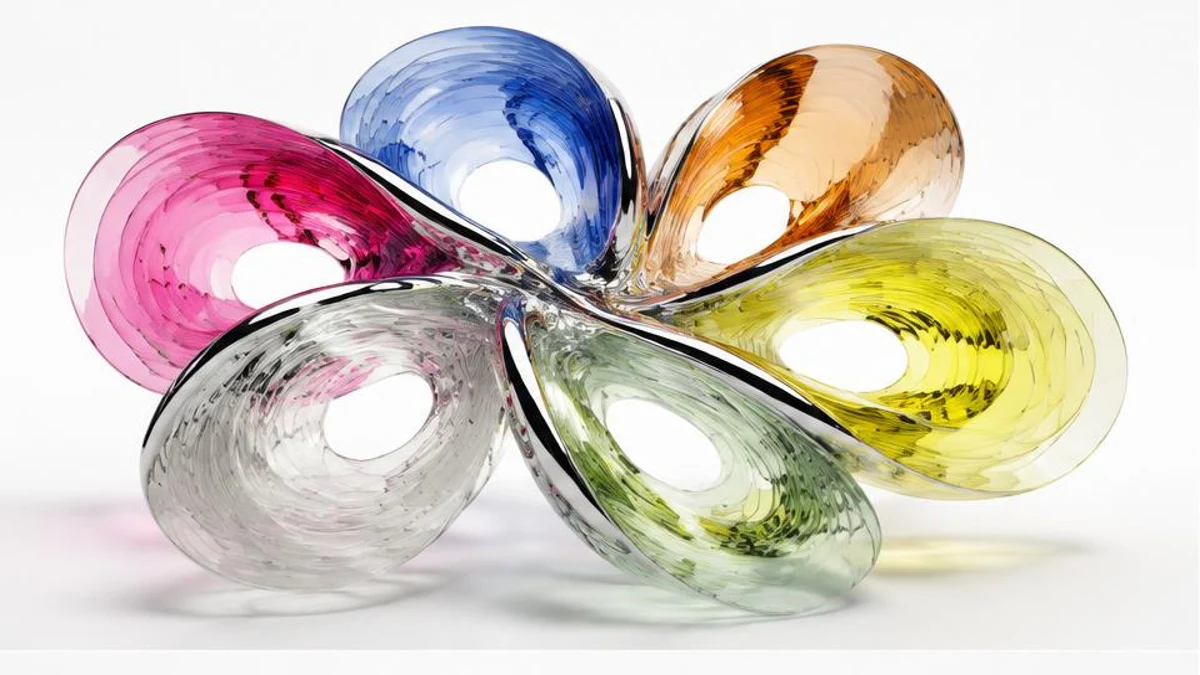 Abstract glass and chrome sculpture representing What should you ask your agency before approving the project